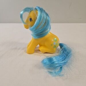 Vintage My Little Pony Bubbles G1 1983 Sitting Pose